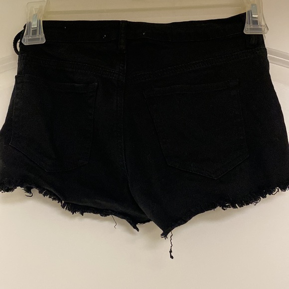 Pacsun, Size:24, Black, High Rise Ripped Shorts - Picture 2 of 5
